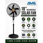 Ava 18"solar Rechargeable Standing Fan With SolarPanel - image 3
