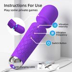 Generic Powerful Vibrating  Magic Wand Clitoris Stimulator Sex Toys - image 2