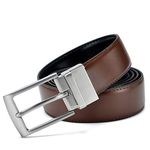 Fashion Black-Brown Double Sided Reversible Men Leather Belt - image 2