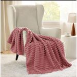 Generic Soft Throw Blanket for Couch Decor Gifts PINK 200x230cm - image 3