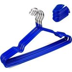 10 Pcs Non Slip Clothes Coat Hangers Anti-drop - Blue