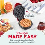 Generic Dash Mini Waffle Maker- Compact Electric Iron for Creative Homemade Treats - image 2