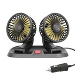 Generic Universal 12V Dual Head Car Fan – Quiet & Powerful Air Circulation - image 2