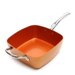 product_image_name-Generic-Stainless Steel Copper Deep Square Non-stick Frying Pan Set-5