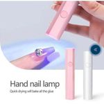 Generic Mini Nail Lamp for Gel Nails, Portable Fast Nail Dryer - image 2