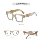 ONIBENZ PREMIUM Solid Marble Photochromic Anti-Blue Ray Computer Reading Glasses – Oversized Brown Frame - image 3