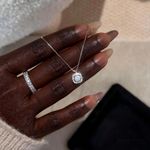 Fashion Shiny Charm Square Necklace Pendant - image 3
