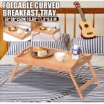 product_image_name-Generic-Bamboo wood Bed Tray With Foldable Legs Laptop Desk and for Breakfast In Bed Or Eating Tray-2