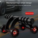 Generic 4 Wheels Roll Max Wheel Ab Roller Multifunctional Portable Trainer - image 3
