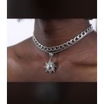 Cuban Link Chain With Sun Pendant