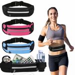 product_image_name-Generic-Sports Running Waist Bag with Water Bottle Holder & Phone Pocket – Shockproof, Adjustable Fitness Belt-2