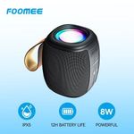 FOOMEE Portable Bluetooth Speaker With LED & Super Bass Lossless Audio Quality
