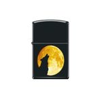 Zippo 218 Wolf Chromed Out Design moon Lighter