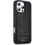 Generic iPhone 15Pro Max Quality PU Magsafe Leather Case with Built-in Kickstand - image 2