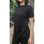 product_image_name-Fashion-Urban Edge Diagonal Button Tee – Pointed V-Back Longline Top-2