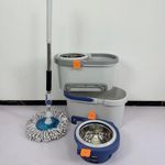 Spin Rotation With Mopping Stick And Bucket
