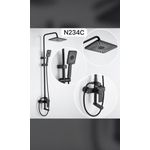 Super quality England standard black bathroom shower 