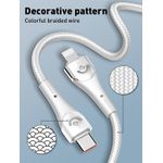 LDNIO LC861i LC862i 30W Fast Charging Type-C to Lightning Data Cable – Braided iPhone data sync charging Cable – 1M & 2M - image 7