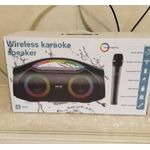 AILIPU Portable Bluetooth bass mp3 multimedia rechargeable speaker with 1 wireless mic