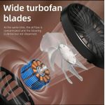 product_image_name-Generic-Mini Rechargeable Fan With Mist Spray humidifier and Digital Display With Clip+ Rotable Head-5