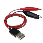 USB To Crocodile Test Clip