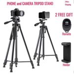 Phone Tripod Stand Kit With Holder Control Lightweight