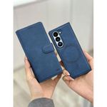 Samsung galaxy Z fold 7 luxury leather Magsafe buckle Case