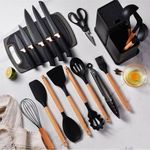 Generic Sets Of Silicone Kitchen Spoon And Quality Knife - image 2