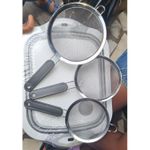 Generic Stainless Steel Strainer/Iron Sieve (3 Pieces)