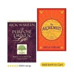 The Purpose Driven Life: What On Earth Am I Here For? By Rick Warren + The Alchemist By Paulo Coelho