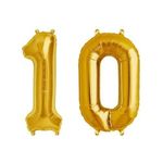 Number 10 Birthday Balloons