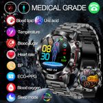 product_image_name-Generic-Health Blood Lipid Uric Acid Monitor Sports Watch Smart ECG+PPG-3