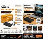 Generic 2.5" SATA External Hard Drive Enclosure USB 3.0 HDD/SSD External Case for 2.5-Inch Laptop Hard Drives High-Speed Data Transfer & Portable Storage Solution
