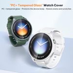 Generic For Xiaomi Watch 5 Solid Color Tempered Film Integrated PC Watch Case(Black) - image 3