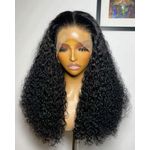 Raquel Long Deep Wave / Curly Huma Hair Lace Front Wig (Natural Black Edition)