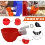 Generic Chicken Water Cups 10pcs Automatic Chicken Water Feeder，Equipped with a drill bit - image 2