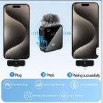 product_image_name-Generic-F15-2 AUDIBLE NOISE CANCELLATION DUAL WIRELESS MICROPHONE, Wireless Rechargeable Microphone For iPhone And Type C - Live Stream, Vlog, Interview Microphone - Professional Mini Microphone for iPhone & Android-3