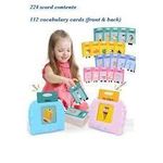 Generic Rechargeable Children card reader 112pc card 224 words kids learning educational device