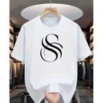 Unisex customized Polo shirt Round Neck White S