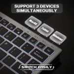 JOMAA Backlit Wireless Keyboard 2.4G USB Rechargeable Bluetooth Keyboard - image 2