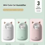 product_image_name-Generic-300ml Cute Cat Pink Portable USB Humidifier with Ambient RGB Light, Ultra Quiet Cool Mist, Rechargeable Indoor Air Moisturizer for Better Sleep and Dry Skin Relief in Bedroom, Office, Yoga, Indoor Spaces--Perfect Gift for Wife ,GF in Dry Season-8