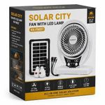 Generic Solar City Rechargeable Solar Fan With LED Lamp & Solar Panel