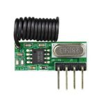 433MHz Superheterodyne RF Receiver Module 3.3V-5.5V RF Wireless Module with Antenna Remote Control Receiver for Ard
