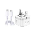 Samsung 50W Quality PD Dual Type C To Type C Fast Charger For Samsung, IPad, Android, Macbook,16/15 Pro Max