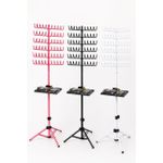 Adjustable Wig Stand Tripod Holder With Multi-Head Display Rack & Tool Tray
