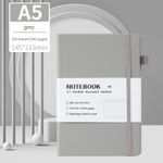 Generic A5 classic lined notebook, PU leather hard cover, diary and memo pad.