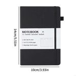 Generic A5 classic lined notebook, PU leather hard cover, diary and memo pad. - image 3