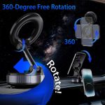 Generic Magnetic Car Phone Holder, 360° Rotatable Foldable and Retractable  Suction Cup Phone Mount - image 6