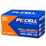 Generic PICELL Ultra Alkaline AAA Batteries LR03 1.5V – 12 Packs, High Drain