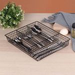 Metal Wire Cutlery Drawer Storage Tray